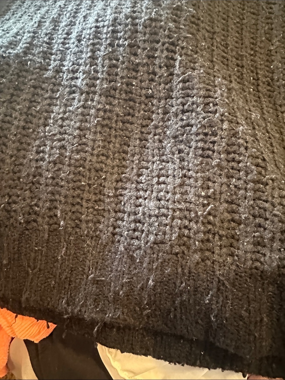 American Eagle Outfitters Black Chunky Knit Crewneck Sweater - Picture 7 of 7